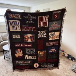 Broadway Cares Collection Shows Custom Design Throw Blanket