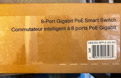 Cisco CBS250 8-Port Gigabit PoE Smart Switch
