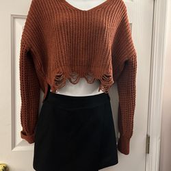 Women’s Outfit Set Sweater And Skirt