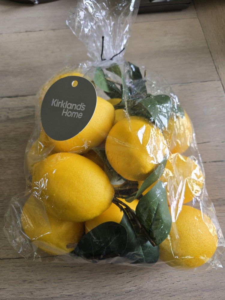 Bag of Kirkland's Home Faux Lemons (12)