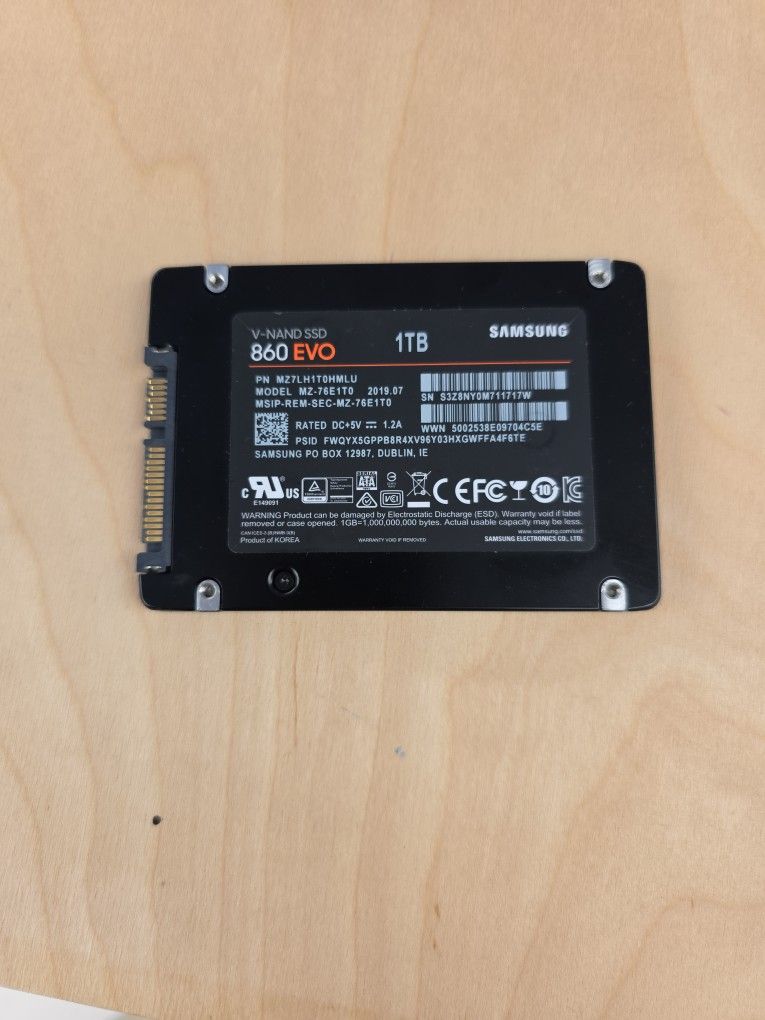 SSD 1TB Samsung 860 EVO