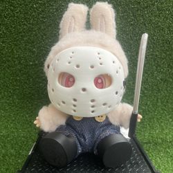Horror Labubu Clothing Set Jason Inspired Popmart Plush Keychain Accessory 