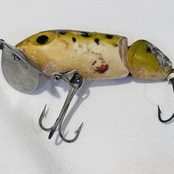 Vintage Fred Arbogast Jointed Jitterbug Fishing Lure 
