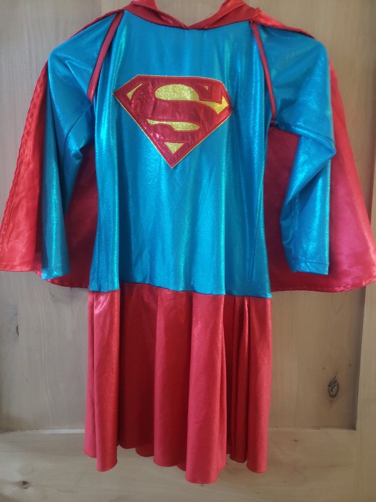 Supergirl Costume Sz Large/girls