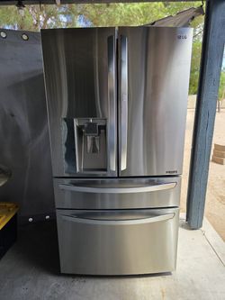 Fridge LG French Door Refrigerator Stainless Steel