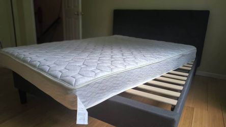 Queen Size Bed Frame with Mattress