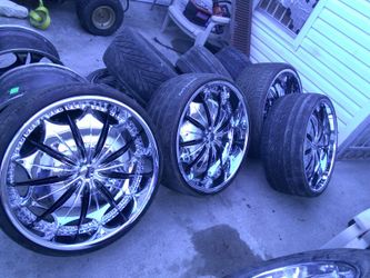 24" Presidential DUBS 5 Lug Universal Chrome