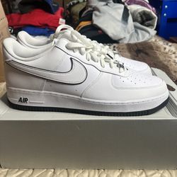 Nike Air Force 1 White And Black Size 15