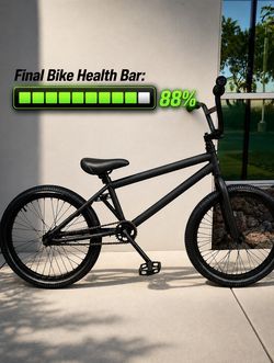 20” BMX Bike - Matte Black - Ready To Ride