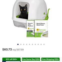 Two Tidy Cats Breeze Pallet Litter Box