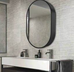 New Movo Oval Medicine Cabinet Mirror 21 Inch x 31Inch Bathroom Wall Storage Cabinet Mirror Surface