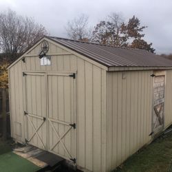 12X20 Shed with 2 Doors 2 Windows Metal Roof 