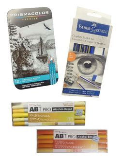 Sketching Pencils And Markers 