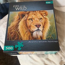 Eyes Of The Wild Realistic Wildlife Paintings 500 Piece Puzzle 