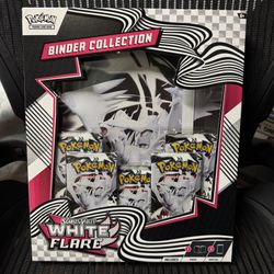 White Flare Binder Collection Pokemon Sealed TCG