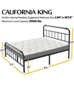 California Size Bed And Mattress