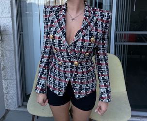 Balmain Paris Tweed Blazer – Luxury Designer Jacket