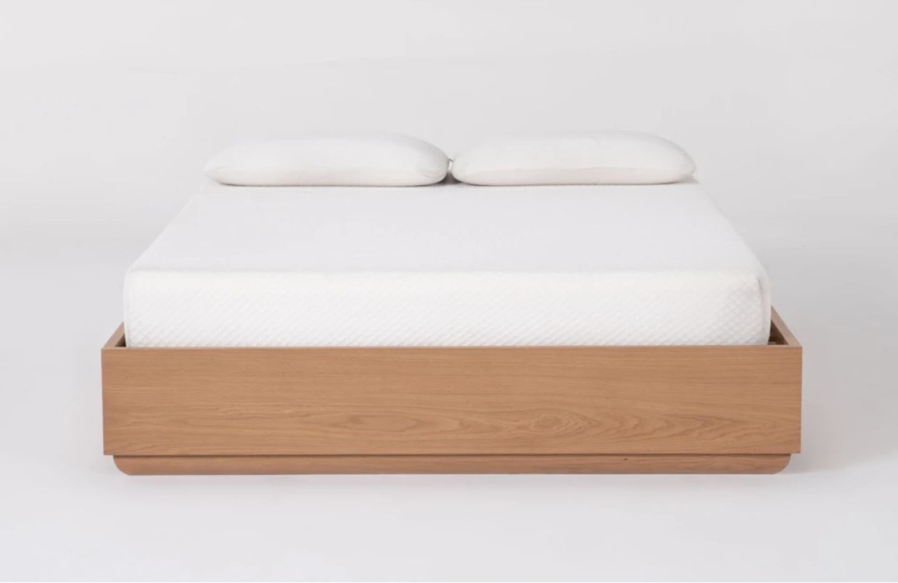 King White Oak Bed Frame