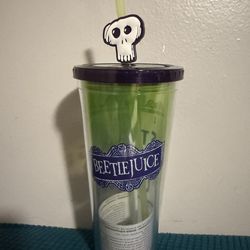 Beetlejuice Beetlejuice Cup W/Straw