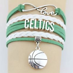 Boston Celtics Basketball Bracelet 