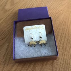 Siamese cat earrings