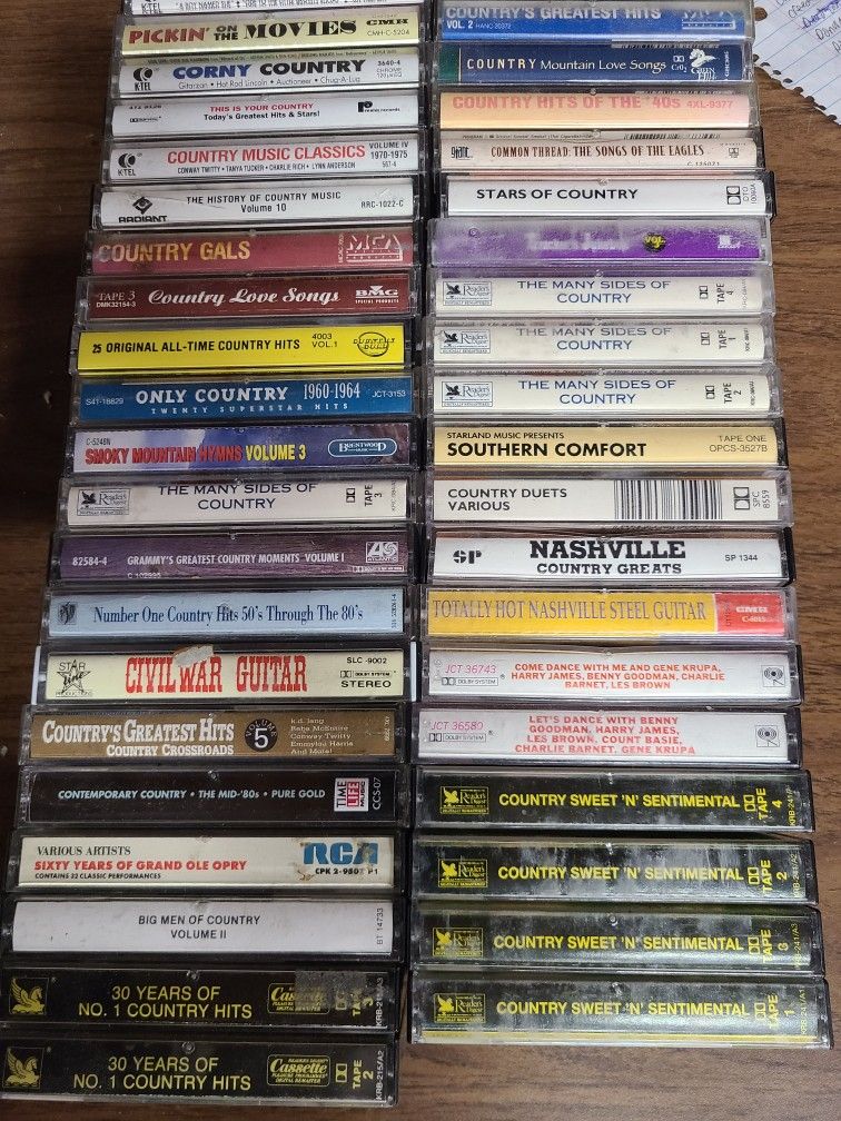 COUNTRY COMPILATION CASSETTES