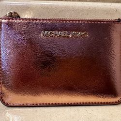 Michael Kors Jet Set Travel Small Top Zip Leather Coin Pouch - Primrose NWT