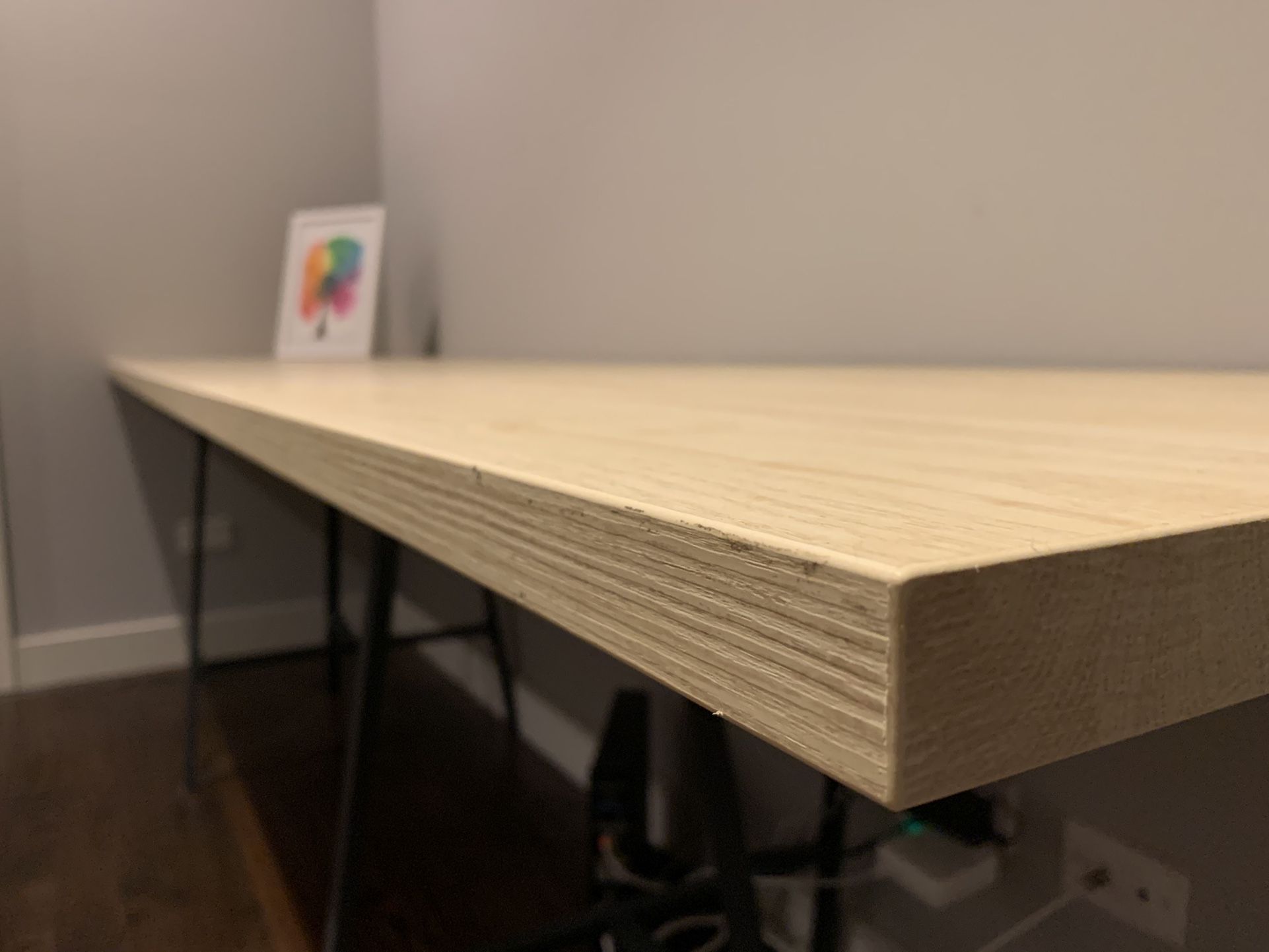 EKBACKEN Countertop/Desk, ash effect/laminate74x1 1/8