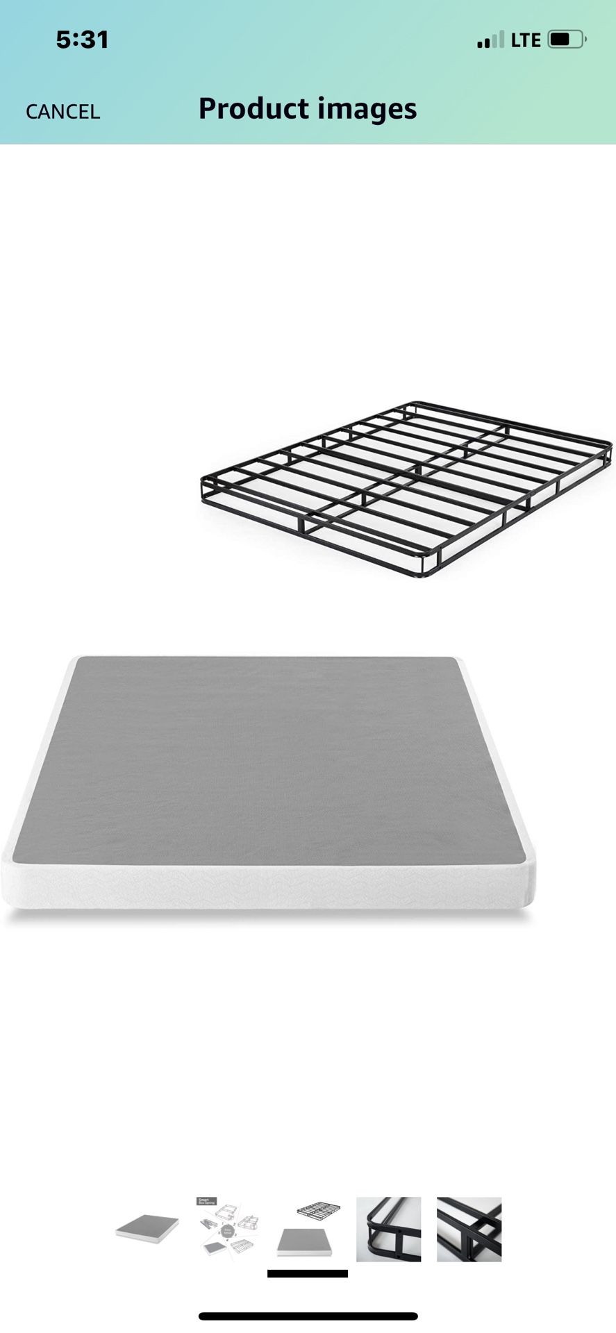 ZINUS 5 Inch Metal Smart Box Spring / Mattress Foundation / Strong Metal Frame / Easy Assembly, King