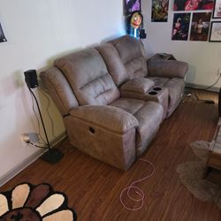 Double Power Recliner FOSSIL COLOR Price NEGOTIABLE 