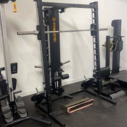 Smith machine & Dual Cable (lat pulldown + low cable row)