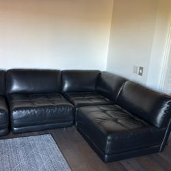 Black Leather Couch