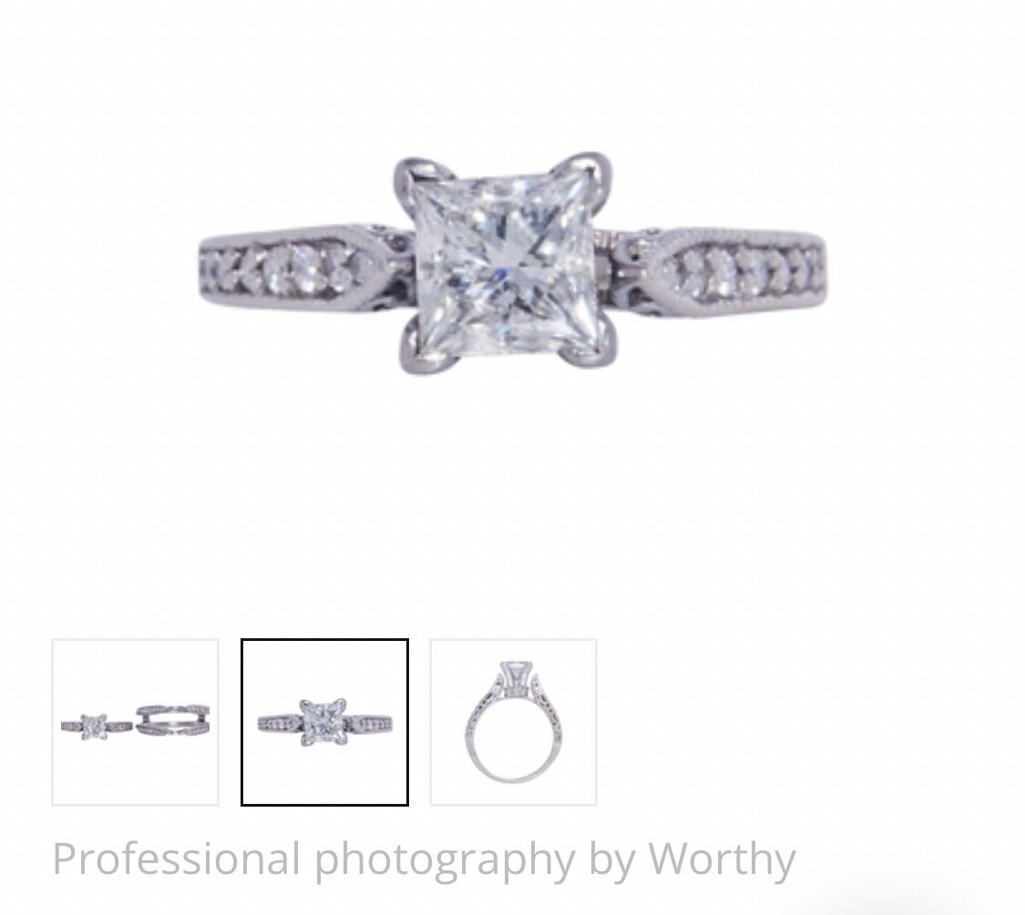 1ct Princess Wedding Ring