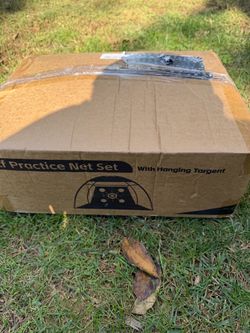 Golf practice net set