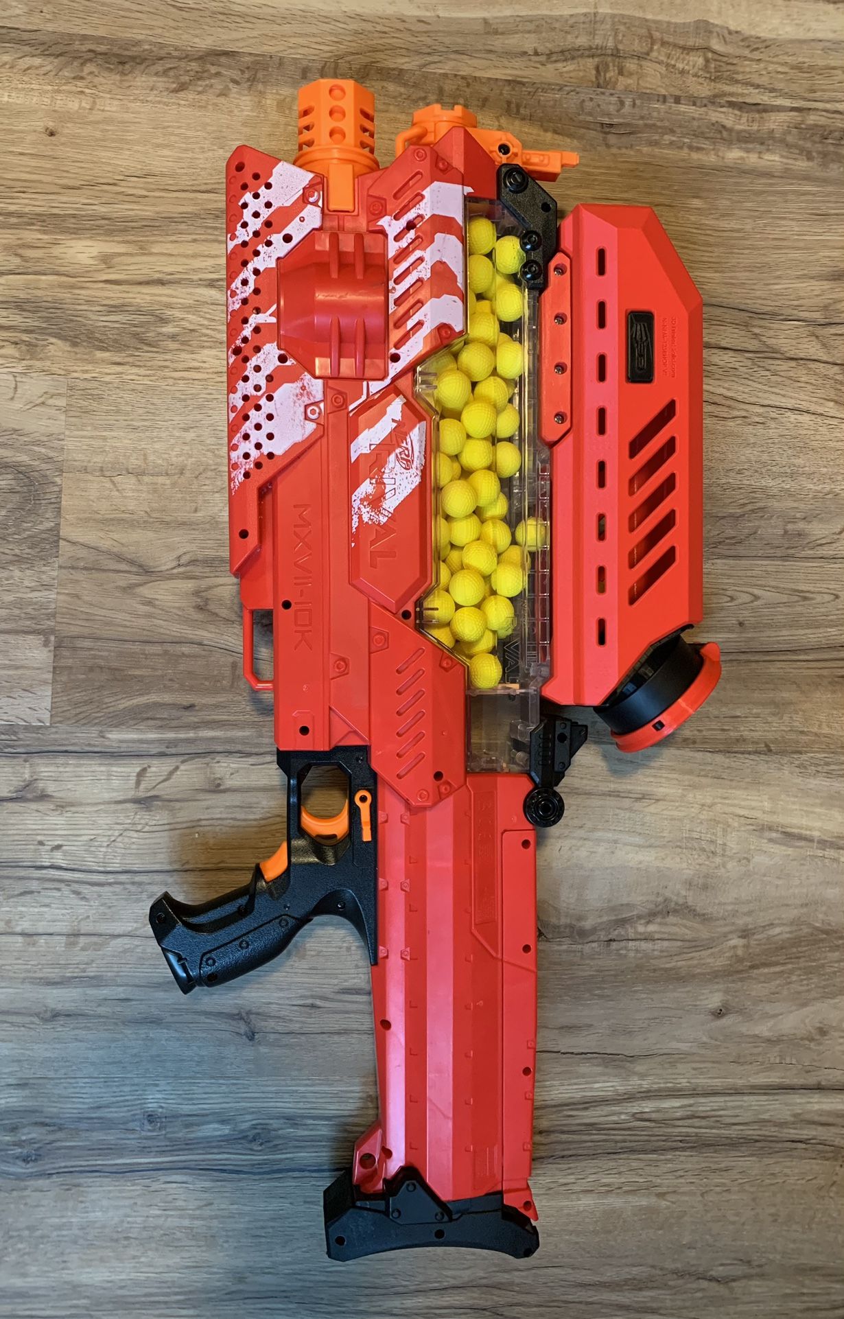 Nerf Rival Nemesis MKVII 10K Blaster Red With Hopper extension
