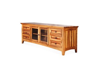 Solid Wood TV Stand New Traditions Java