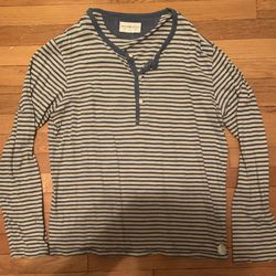 Ralph Lauren Denim & Supply l/s striped half-button shirt, ttsL+/XL-