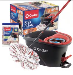 O-Cedar EasyWring Deep Clean Microfiber Spin Mop w/ Bucket System