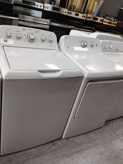 GE set top load washer & electric dryer with warranty Delivery fee depends on address 🛣️🏠🚛