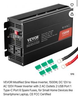 Modified Sine Wave Inverter, 1500W