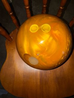 Black widow gold bowling ball