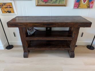 TV stand, Solid Wood, H36xW62xD20"