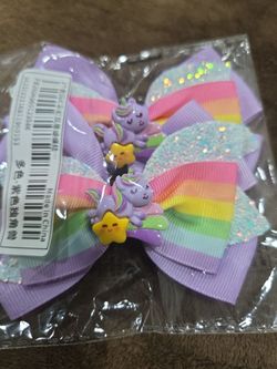 Unicorn Hair Bow