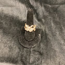 Yellow Gold And Diamond 14 Karat Ring 