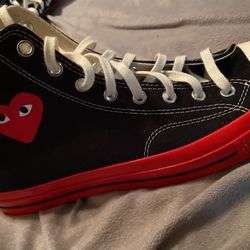 Comme Des x Converse Chuck Taylor Hidden Heart Red Sole High