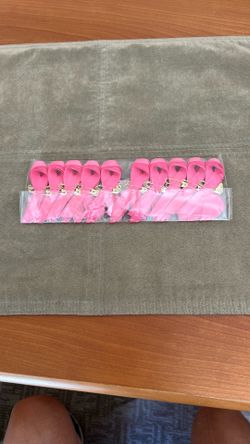 Breast Cancer Awareness Set Of 100 Pink Satin Ribbons With Pins