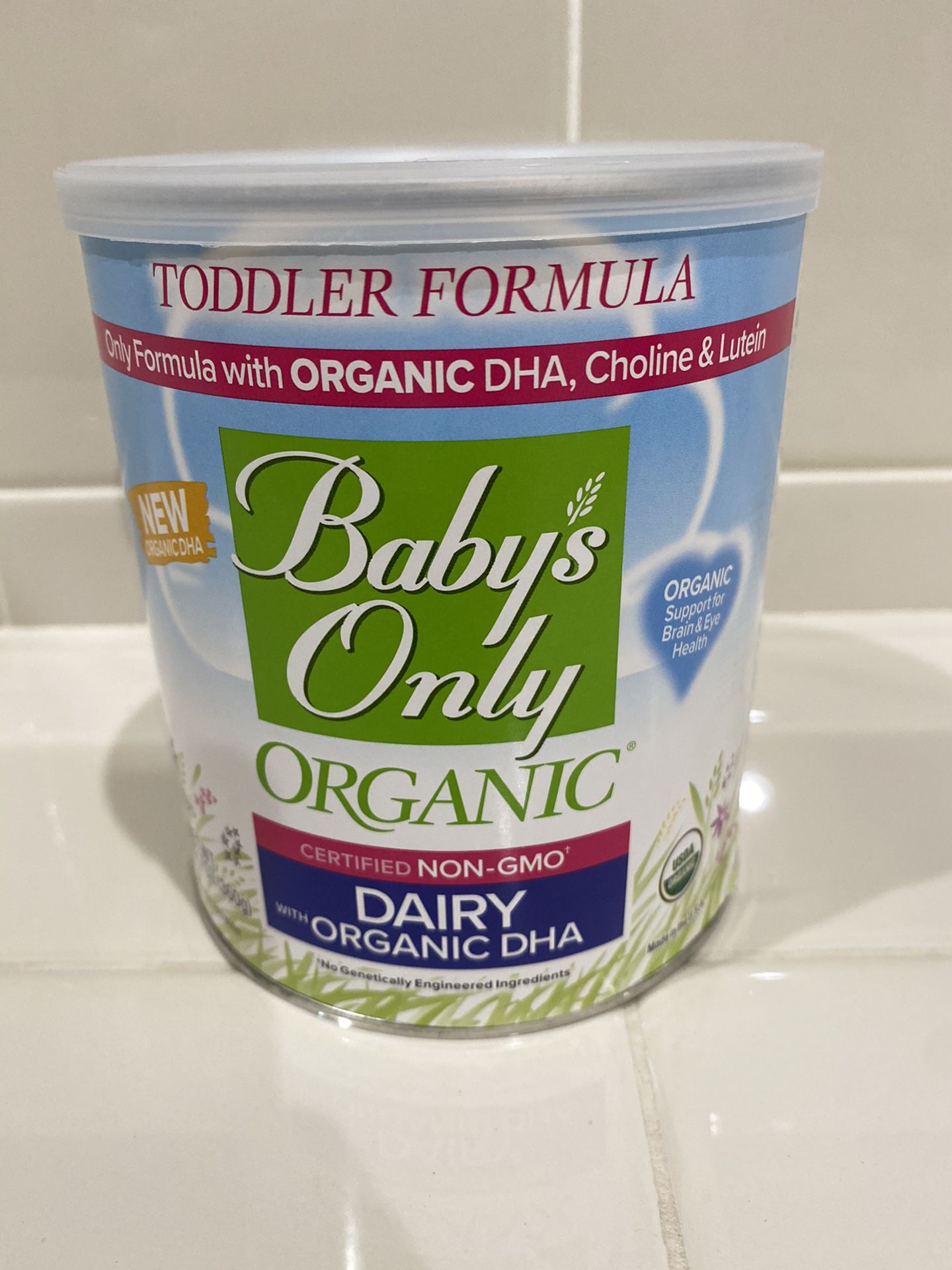 Baby’s Only organic toddler formula sealed 3x original size