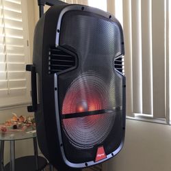 Karaoke System - 15” Woofer - Charger And Microphone Included 