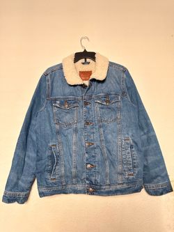 Abercrombie & Fitch Denim Sherpa jacket