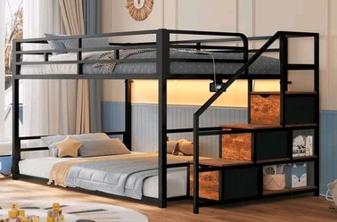 Twin size bump bed with stairs